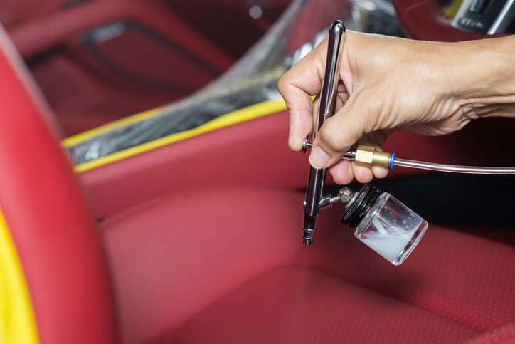 car leather recolouring services London car leather recolouring London